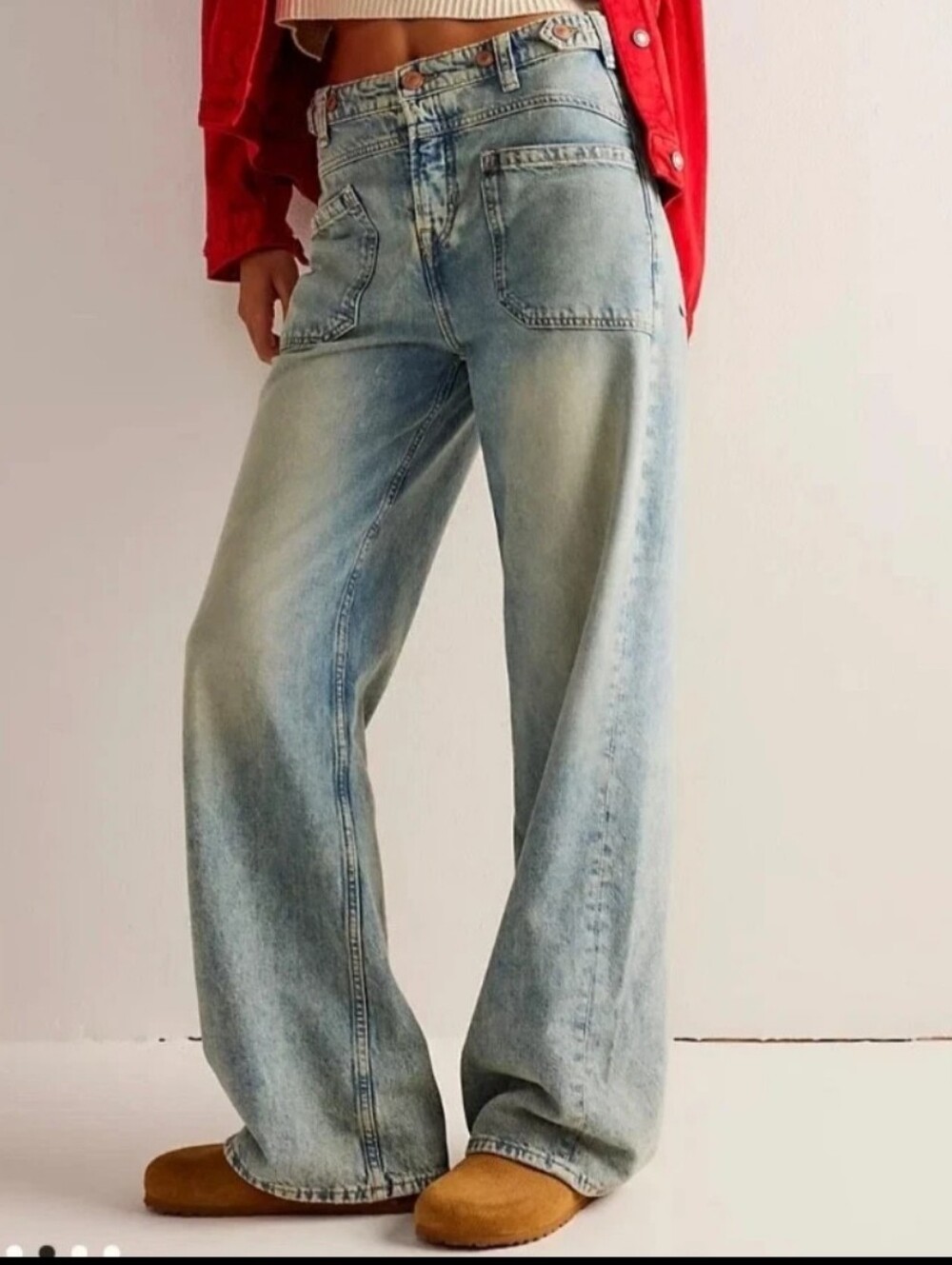We The Free Palmer Cuffed Baggy Jeans - Picture 4 of 10